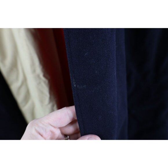 Vtg 30s 40s Distressed Heavyweight Wool Military Band Cape Nurse Cloak Womens - Picture 10 of 16